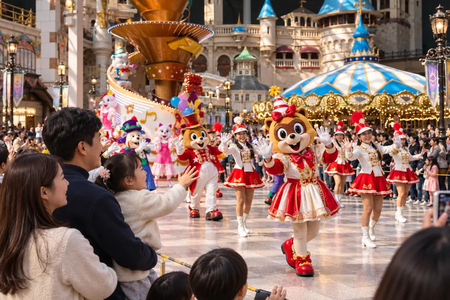 Family-friendly carousel and children’s rides