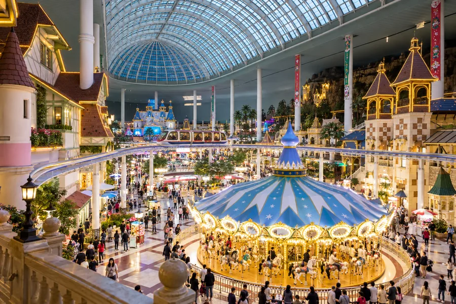 Indoor rides at Lotte World Adventure