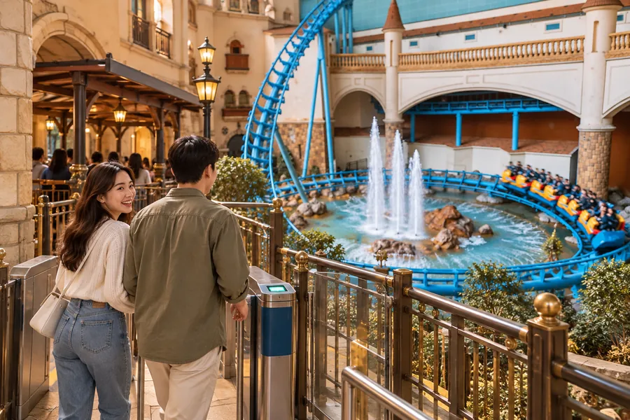 Priority ride access at Lotte World